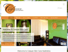 Tablet Screenshot of calayanskincare.com